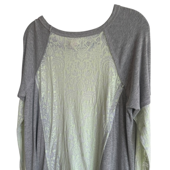 Sundance Burnout Ribbed Casual Long Sleeve Knit Top, Size M - Picture 6 of 6